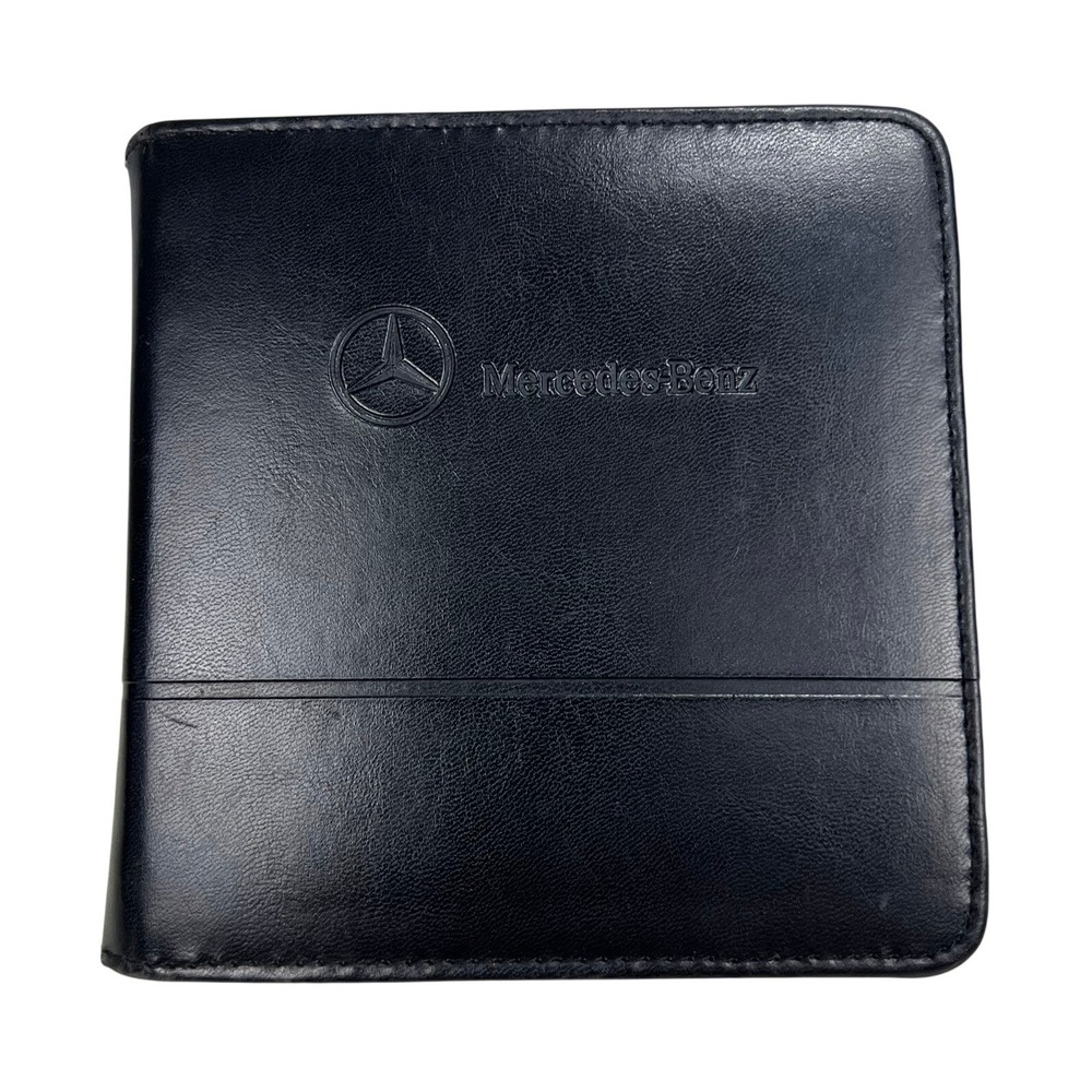 Mercedes Benz Vintage 2000s Black Zip CD Album Media Organizer Case Logo
